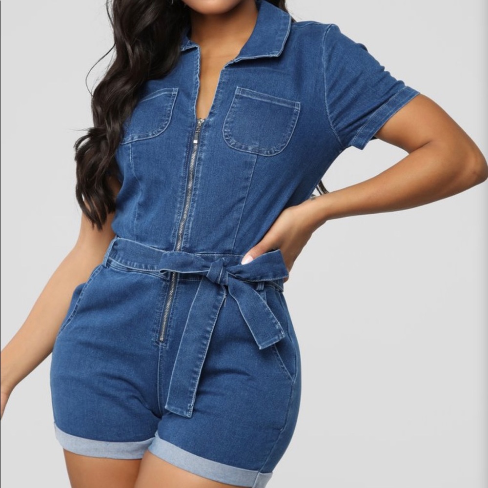 Blue Jean Romper